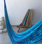 Hamaca Holbox y silla caribe con acento Holbox.